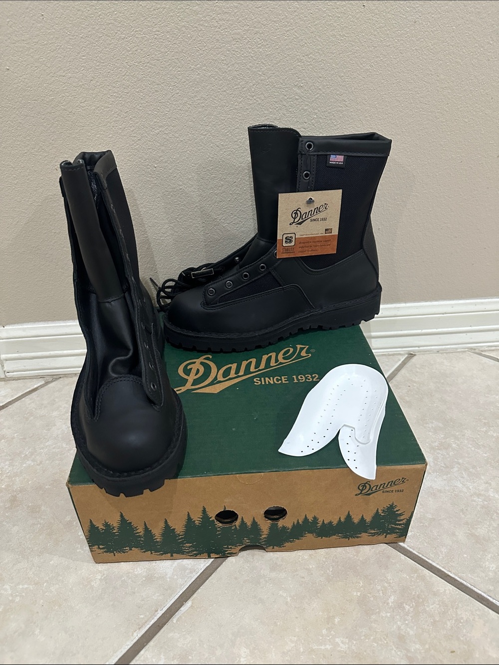 Danner Black Men's Tactical Lace-Up Boots